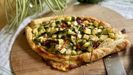 Aubergine und Zucchini Knuspersticks