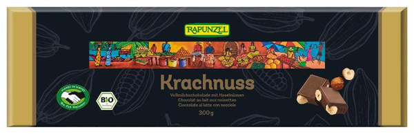 Produktfoto zu Vollmilch Schokolade Krachnuss 300g