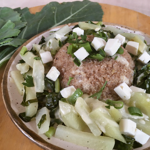Bulgur mit Kohlrabigemüse