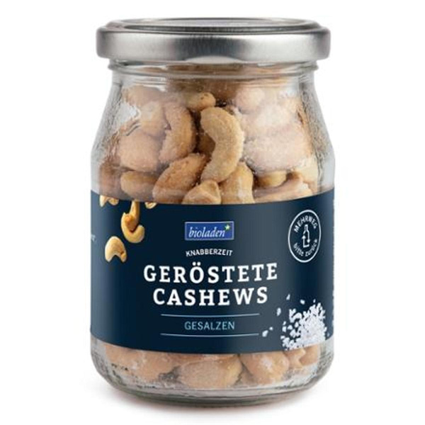Produktfoto zu Cashews geröstet gesalzen Glas