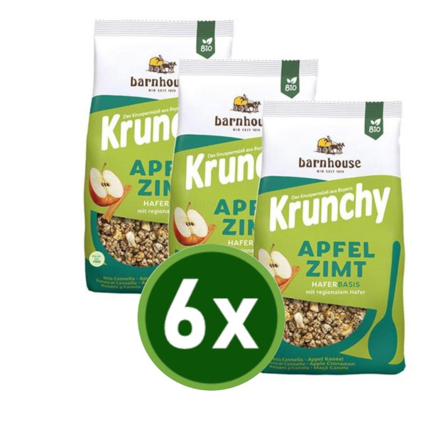 Produktfoto zu Krunchy Apfel Zimt 6x375g