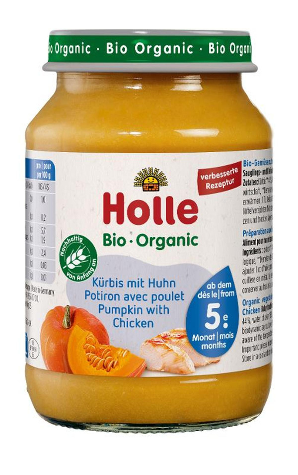 Produktfoto zu Glas Kürbis Huhn 190g