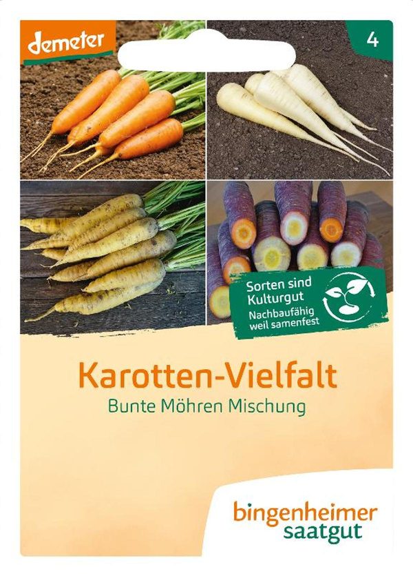 Produktfoto zu Saatgut Karotten Vielfalt