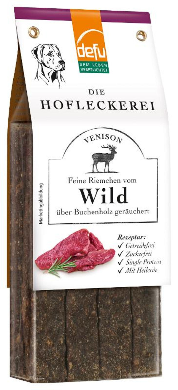 Produktfoto zu Hund Feine Riemchen Wild 125g