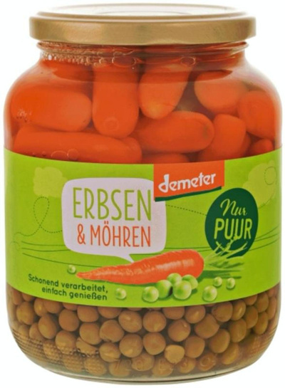 Produktfoto zu Erbsen und Möhren 680g