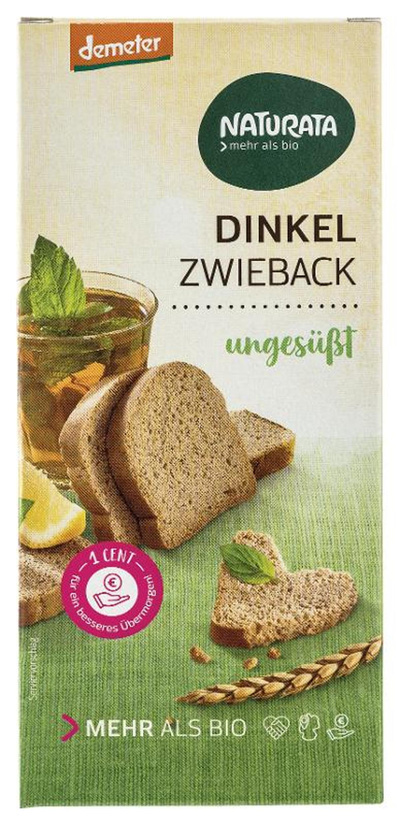 Produktfoto zu Zwieback Dinkel ungesüßt 150g
