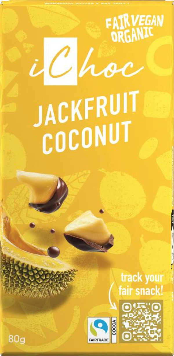 Produktfoto zu Schokolade Jackfruit Coco 80g