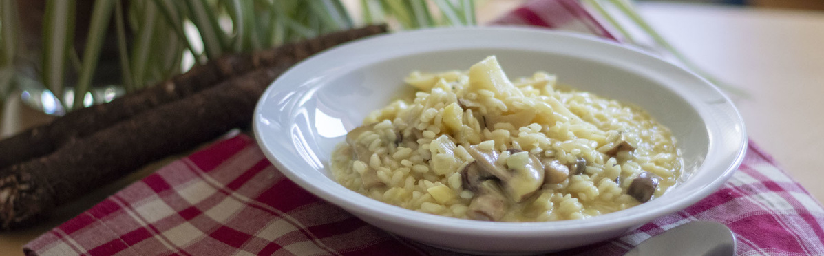 Schwarzwurzel-Champignon-Risotto