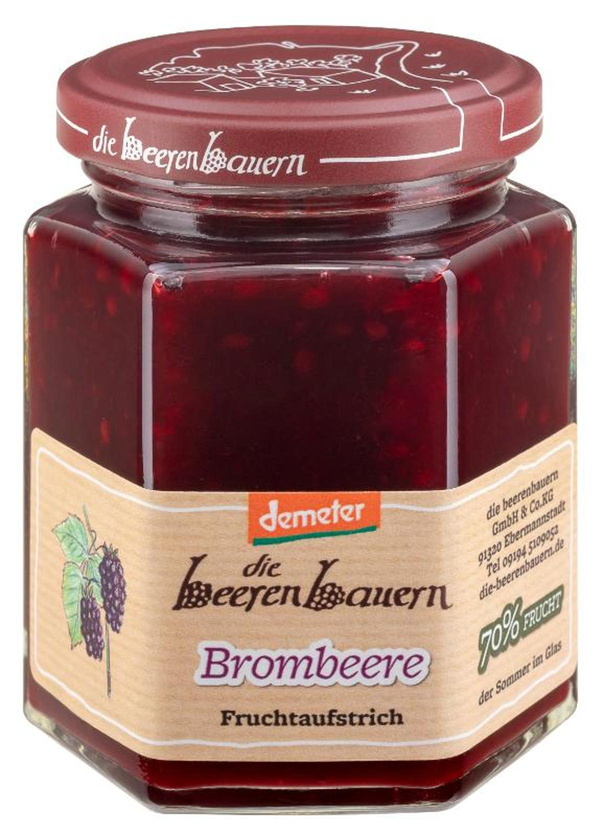 Produktfoto zu Brombeere Fruchtaufstrich 200g