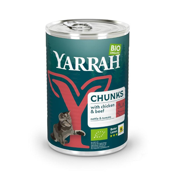Produktfoto zu Katze Dose Bröckchen Huhn Rind