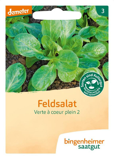 Produktfoto zu Saatgut Feldsalat Dunkelgrüner Vollherziger