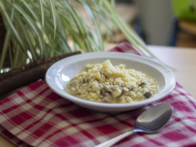 Schwarzwurzel-Champignon-Risotto