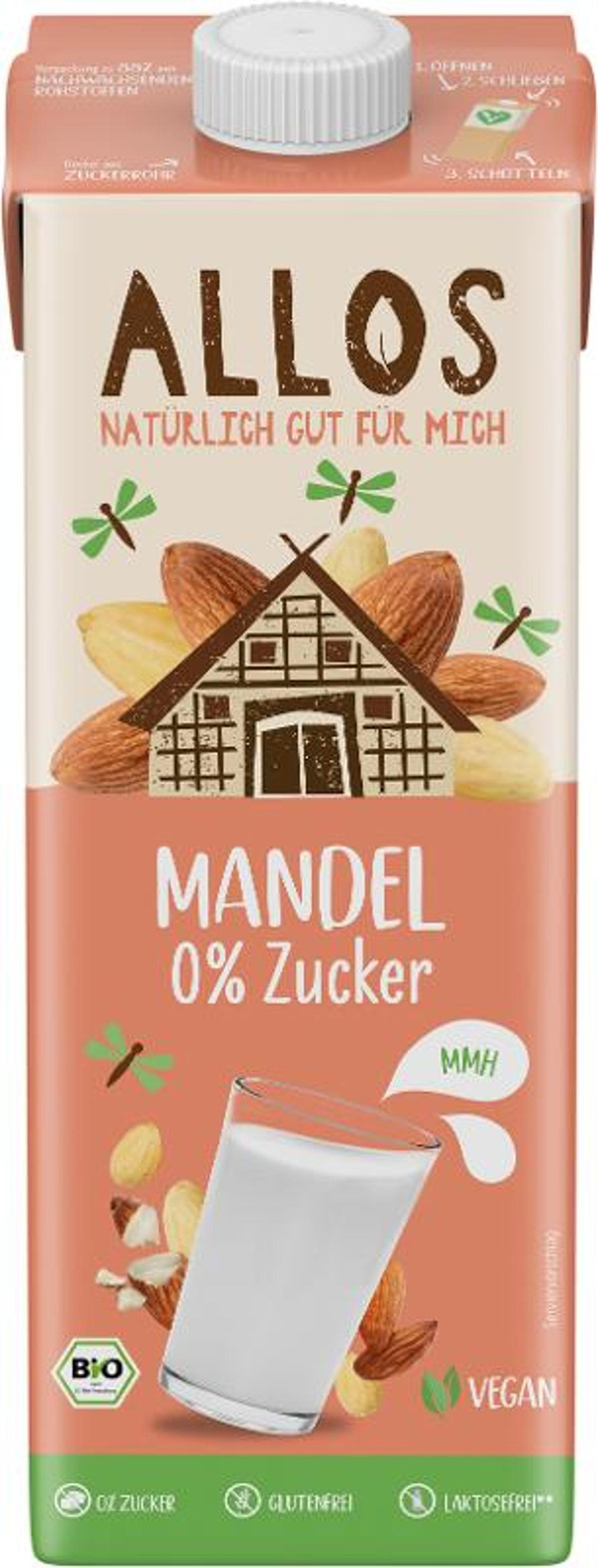 Produktfoto zu Mandeldrink Naturell Allos 1l