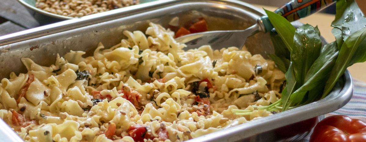 Bärlauch Feta Nudeln