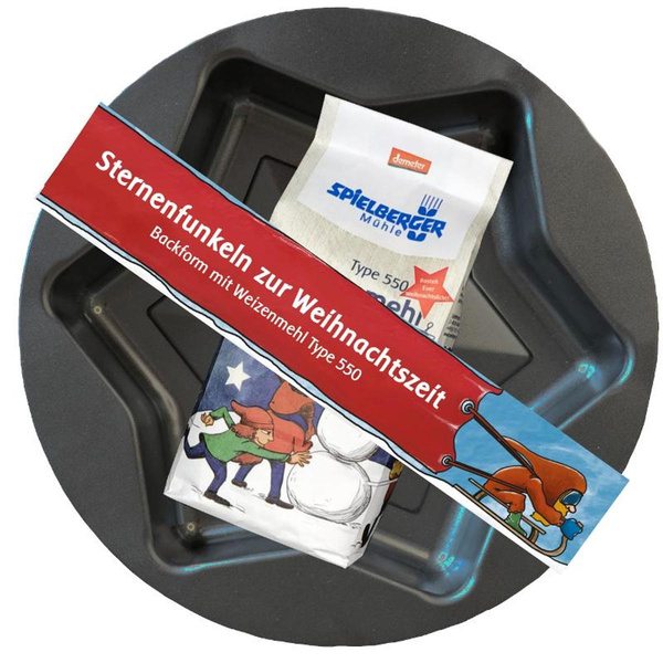 Produktfoto zu Sternbackform mit Weizenmehl 550