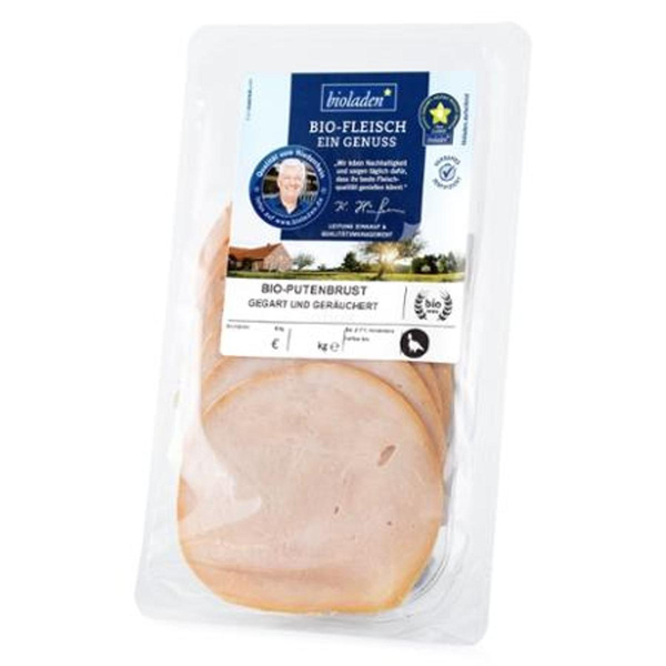 Produktfoto zu Putenbrust gegart & geräuchert 80g