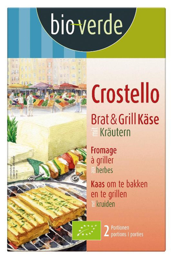 Produktfoto zu Brat- & Grillkäse Crostello mariniert Kräuter