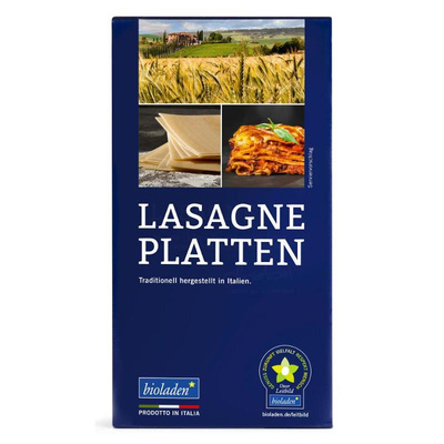 Produktfoto zu Lasagne Platten Weizen 250g