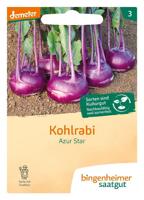 Produktfoto zu Saatgut Kohlrabi blau