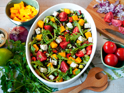 Sommerlicher Linsensalat