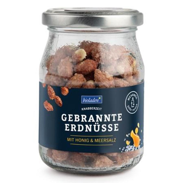 Produktfoto zu Gebrannte Erdnüsse mit Honig & Salz, 125g