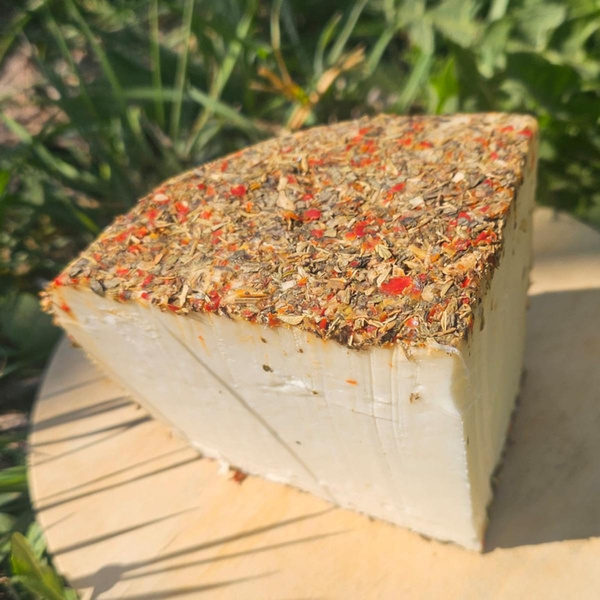 Produktfoto zu Blanko Ziegenkäse mit Kräuter