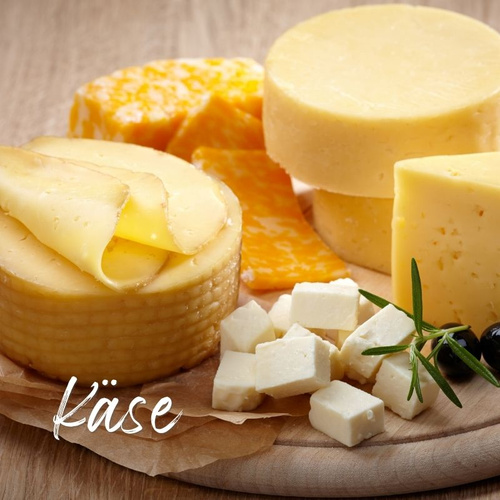 Käseplatte mit Käse der Ökokiste