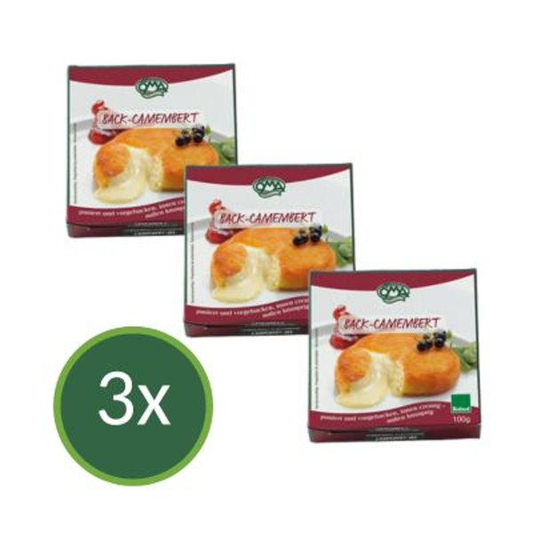 Produktfoto zu Backcamembert 3er-Pack
