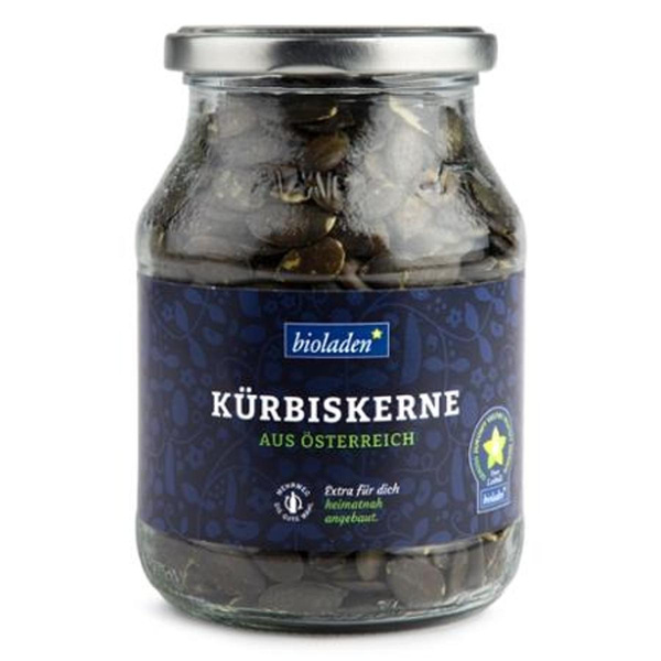 Produktfoto zu Kürbiskerne natur im Glas 320g