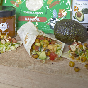 Fruchtige Wraps mit Spitzkohl