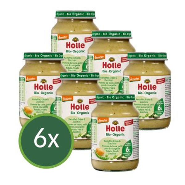 Produktfoto zu Glas Kartoffel Erbsen Zucchini 6x190g