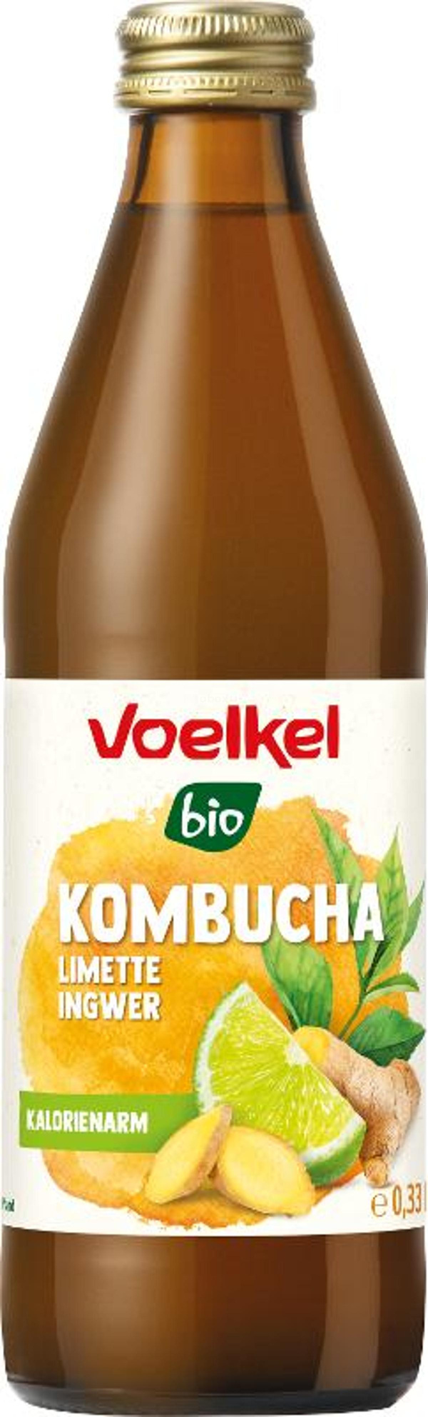 Produktfoto zu Kombucha Limette Ingwer 10 x 0,33 l