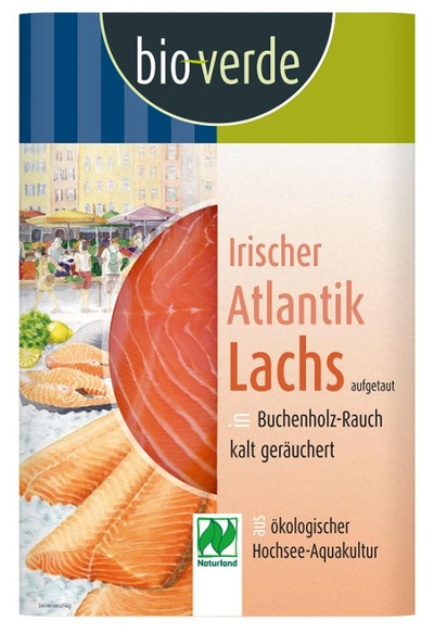 Produktfoto zu Irischer Atlantik Lachs kaltgeräuchert, 100g