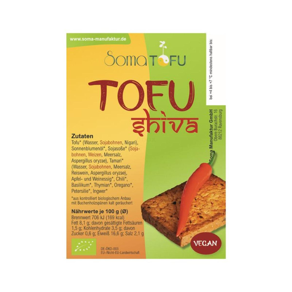 Produktfoto zu Tofu mariniert, Shiva, ca.240g