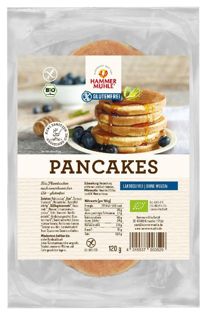 Produktfoto zu Pancakes Hammermühle 120g