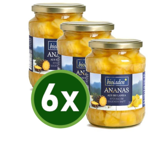 Produktfoto zu Ananasstücke 6 Stück