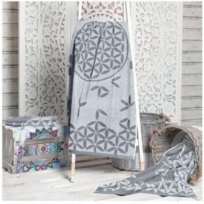 Produktfoto zu Frottehandtuch kiesel_silbergrau 48x109cm