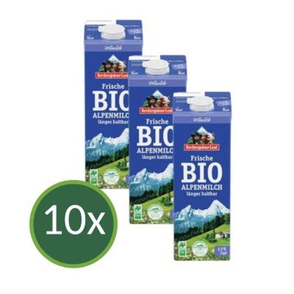 Produktfoto zu Frische Milch 3,5% länger haltbar, 10x1L