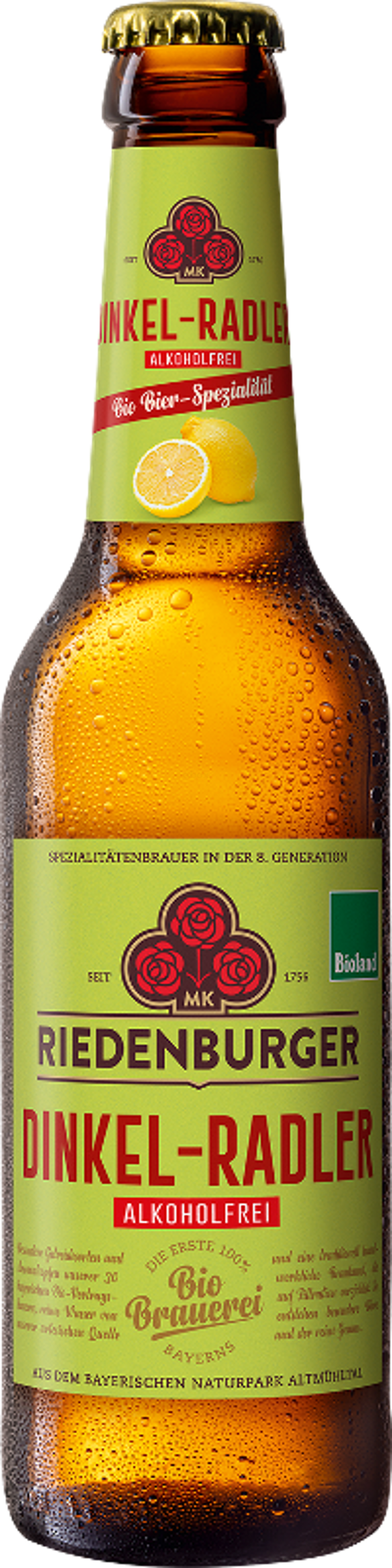Produktfoto zu RIEDENBURGER DINKEL RADLER ALKOHOLFREI 10er Kiste