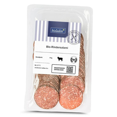 Produktfoto zu Salami Rind, Aufschnitt 80g