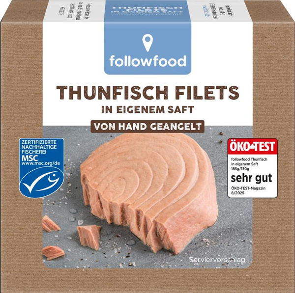 Produktfoto zu Thunfisch im eigenen Saft 185g