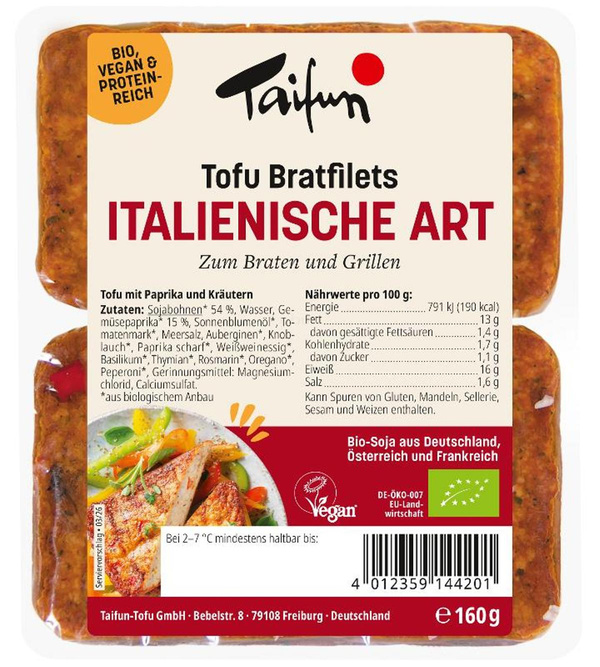 Produktfoto zu Bratfilets Italienische Art vegan 160g