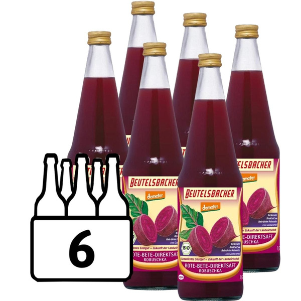 Produktfoto zu Rote Bete Direktsaft  6 x 0,7l