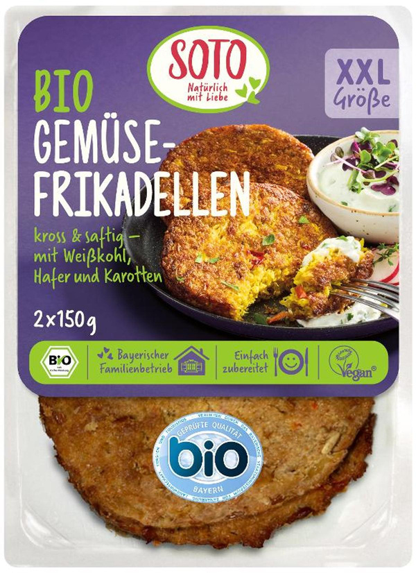 Produktfoto zu Gemüsefrikadellen, vegan