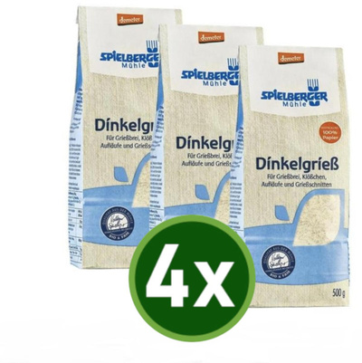Produktfoto zu Dinkelgrieß 4x500g
