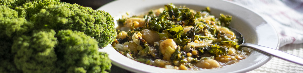 Lange satt One-Pot mit Grünkohl und Gnocchis