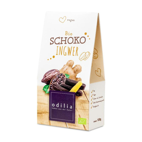 Produktfoto zu Schoko Ingwer Stäbchen 100g