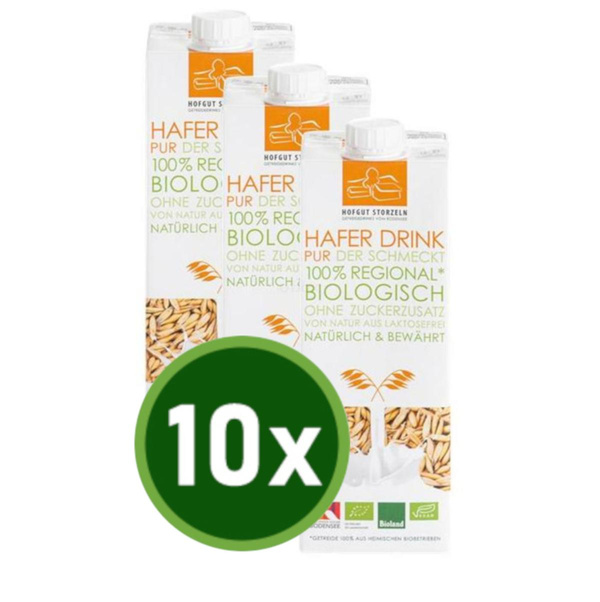 Produktfoto zu Haferdrink Natur Pur 10x1l, Hofgut Storzeln