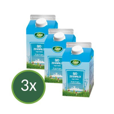 Produktfoto zu Ziegenmilch frisch 3er-Pack 500ml
