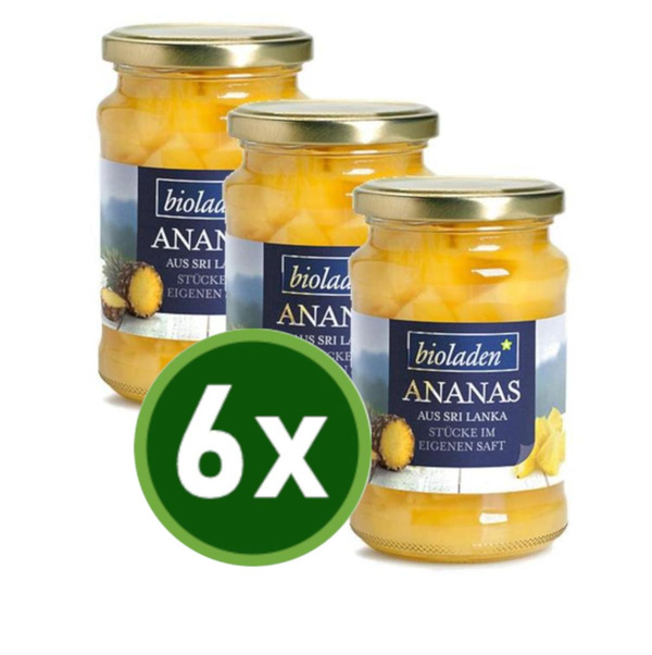 Produktfoto zu Ananasstücke 6 Stück